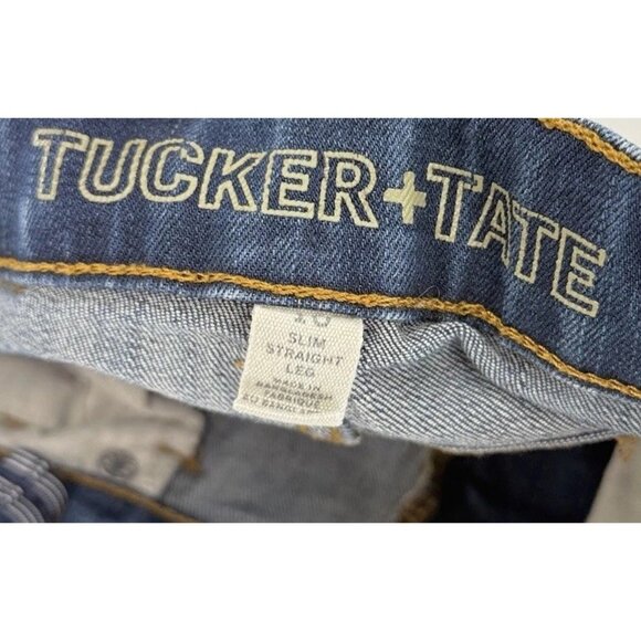Tucker+Tate Jeans Boy's Slim Straight Medium Wash Adjustable Waist Denim Sz 10 - Picture 3 of 8